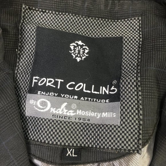 Fort Collins Mens Jacket Black Extra Large Button Long Sleeve Casual Comfort - Picture 12 of 12